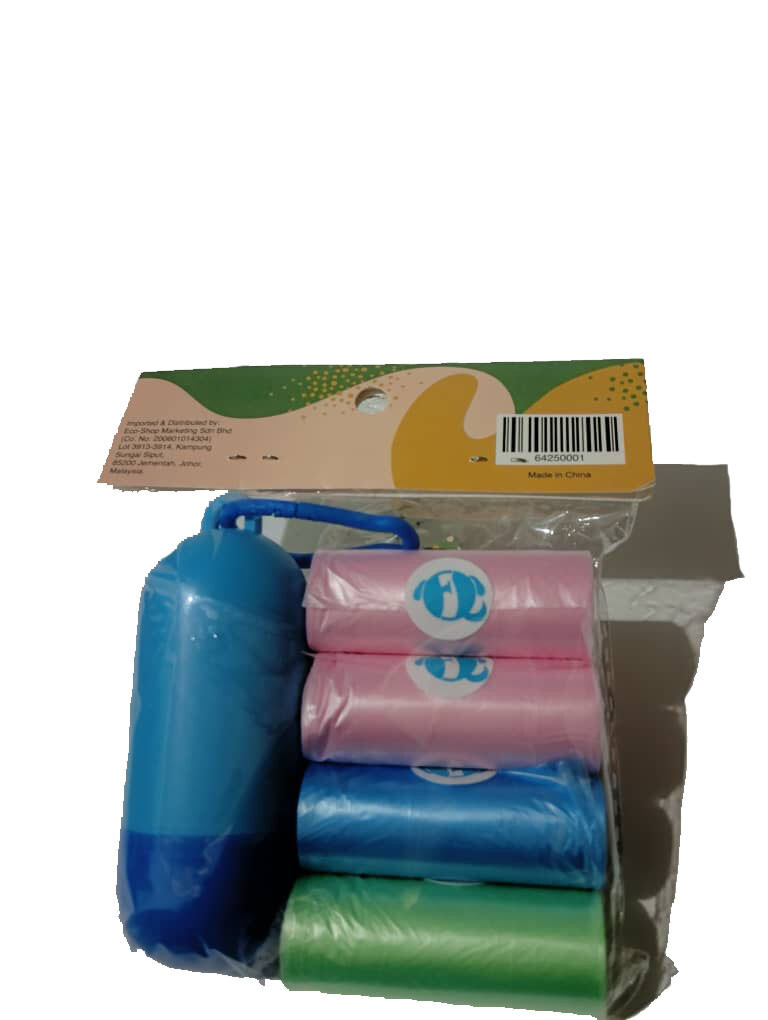 Mini 5 roll garbage bag with mini portable box ( 22cm x 27.5cm )