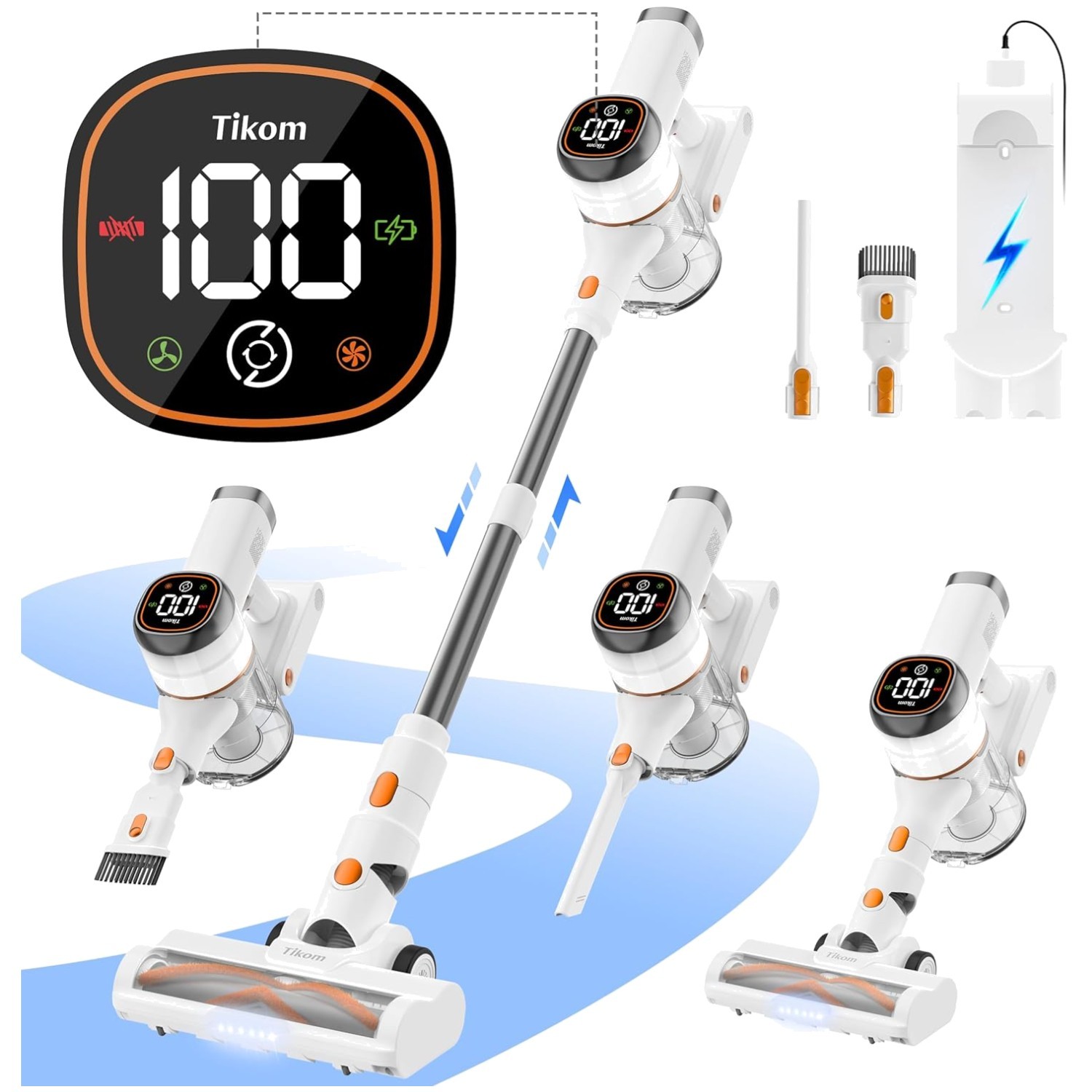 V500 Cordless Vacuum Cleaner Anti-Tangle Lightweight