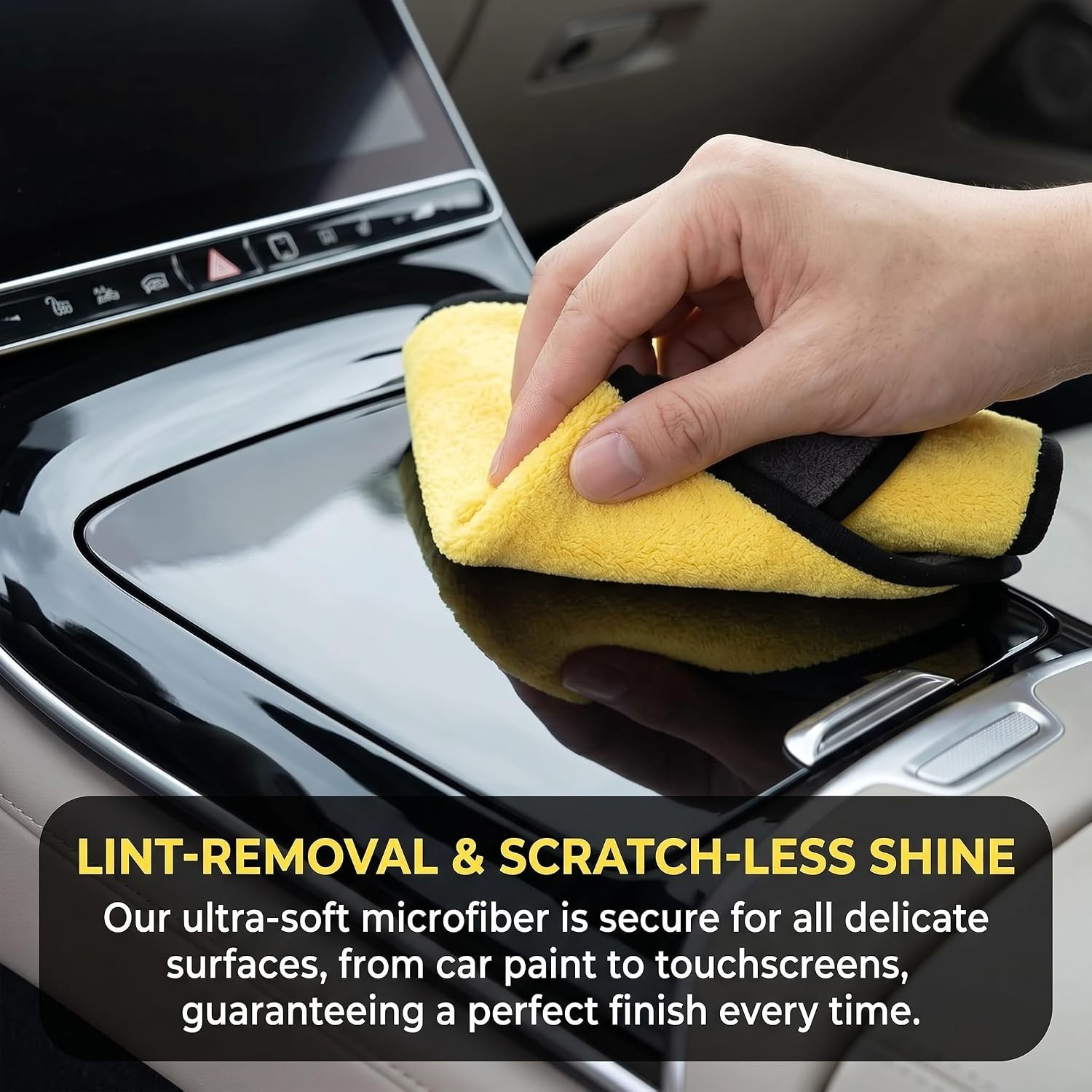 10 Pack Microfiber Towels for Cars – Coral Velvet Ultra-Soft Super Absorbent…