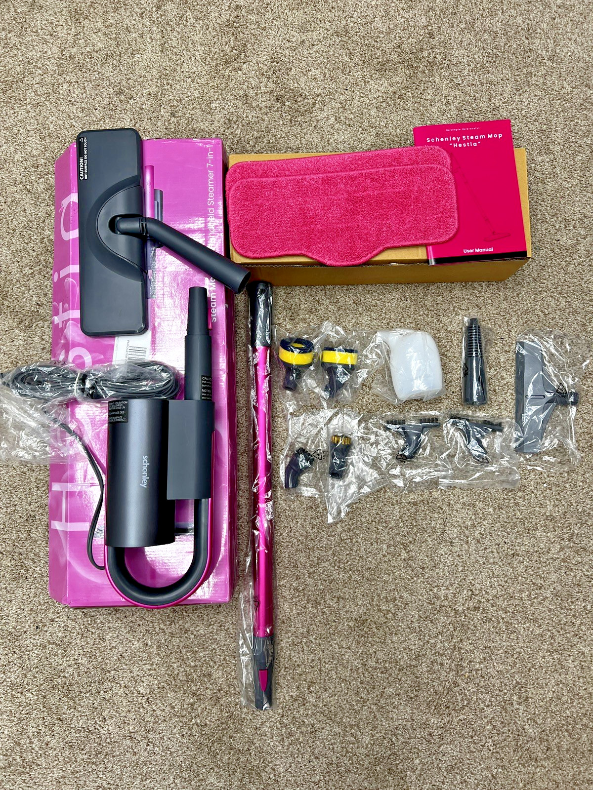 Schenley 14-in-1 Steam Mop Floor Cleaner & Detachable Handheld Steamer