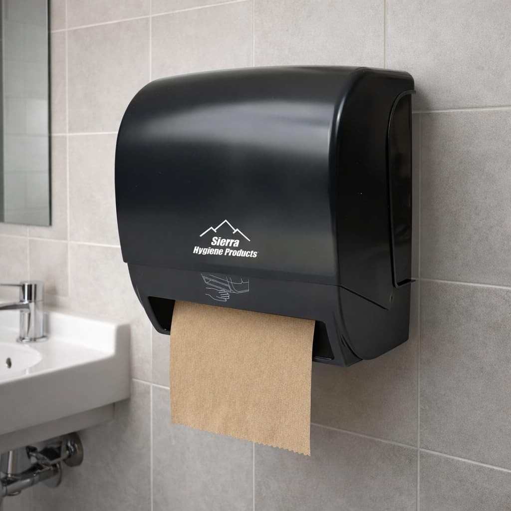 Sierra Hygiene 1-Ply Natural (Kraft) Roll Towels, 8” x 800’, 6/Case