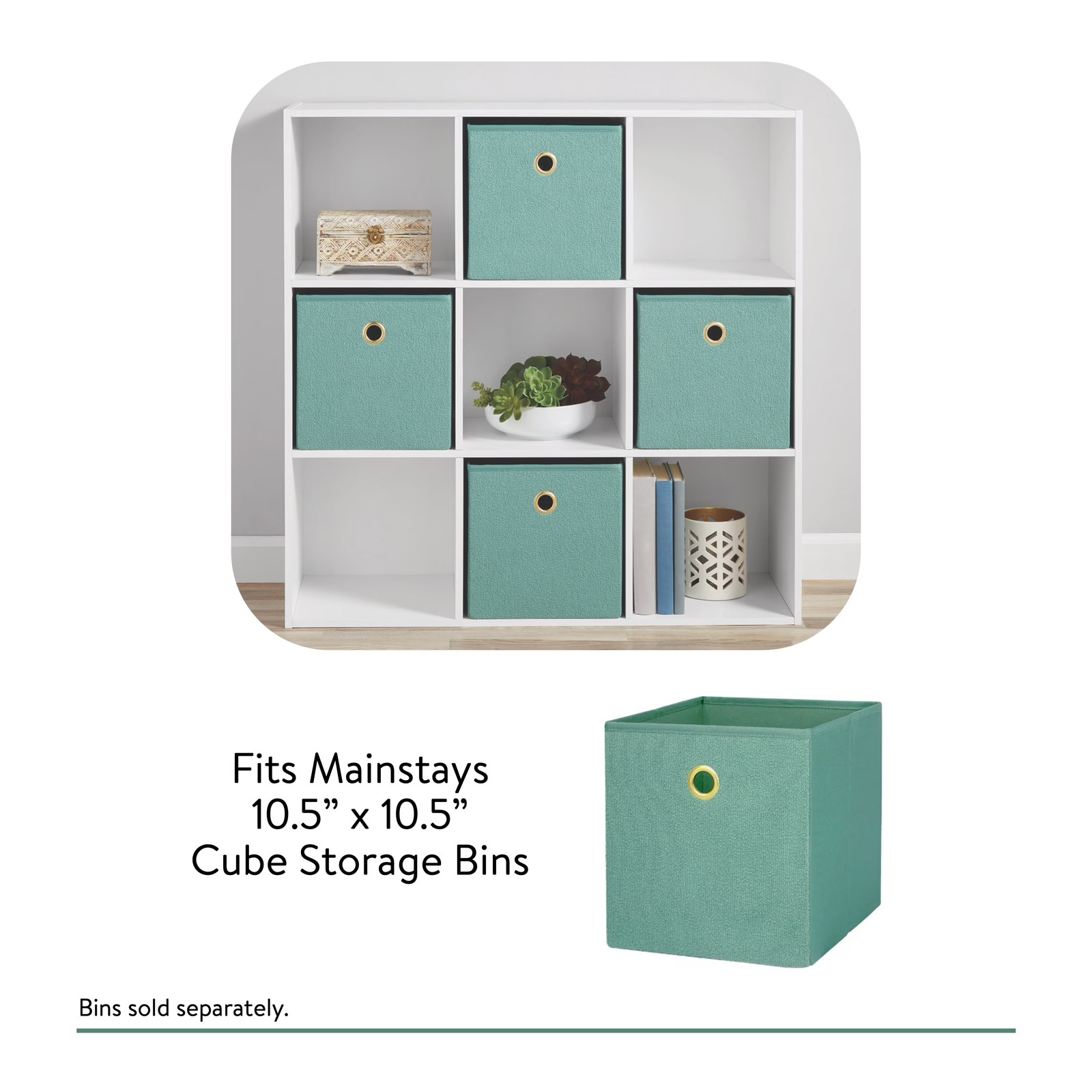 Mainstays White 9 Cube Modular Storage Organizer