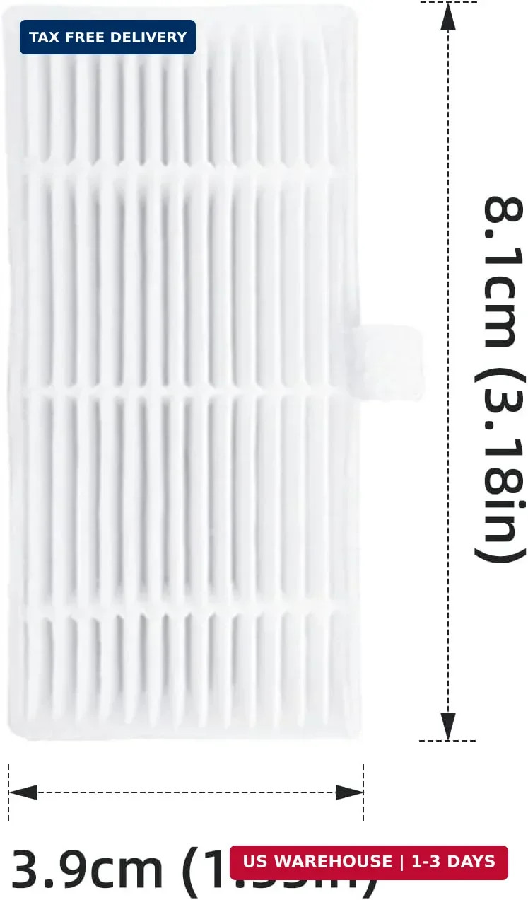 Replacement Parts for BR150/BR151 Robot Vacuum 4 Side Brushes 4 HEPA 2 Mop Pads