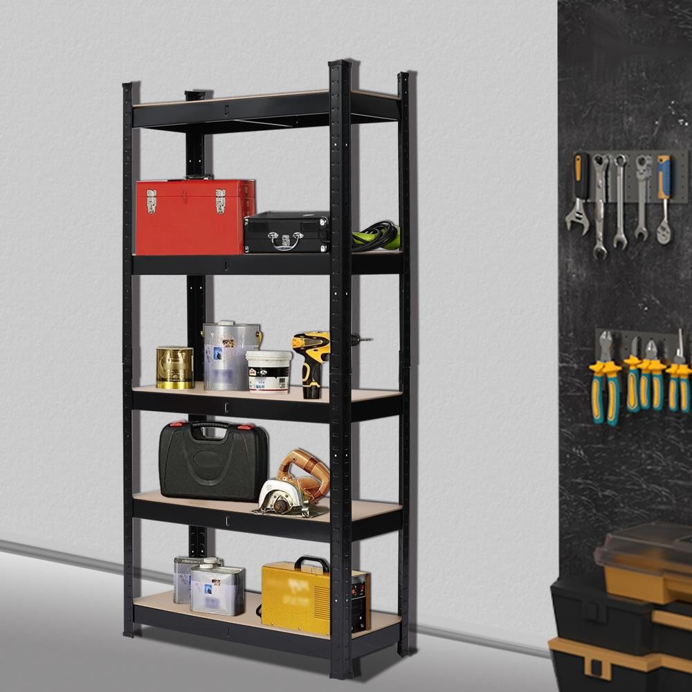 Heavy Duty Metal Muscle Rack Shelving Storage 43″W x 18″D x 71″H Garage 5 Shelf