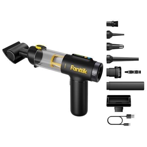 Cordless Handheld Vacuum 16000Pa 4 in 1 Air Duster LED Display Keyboard