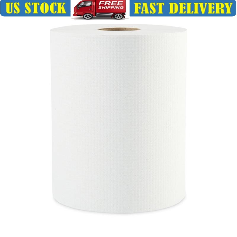 Hardwound Paper Towels 800ft Rolls 1-Ply Absorbent Commercial 6 Rolls Durable US