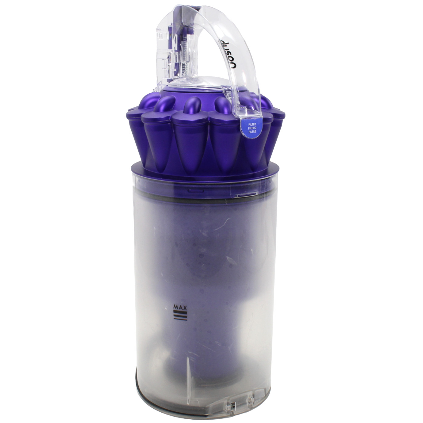 Dyson UP13 UP20 UP30 DC65 DC66 CANISTER DUST BIN CAN w/ CYCLONE 920624-03 Purple