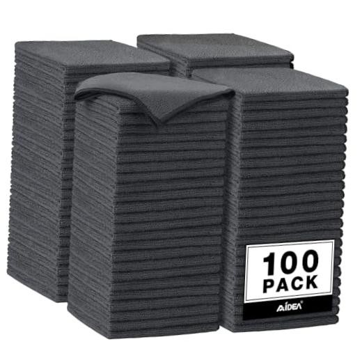 Microfiber Cleaning ClothPK, Microfiber Towels for 11.5in.x11.5in. 100 Grey