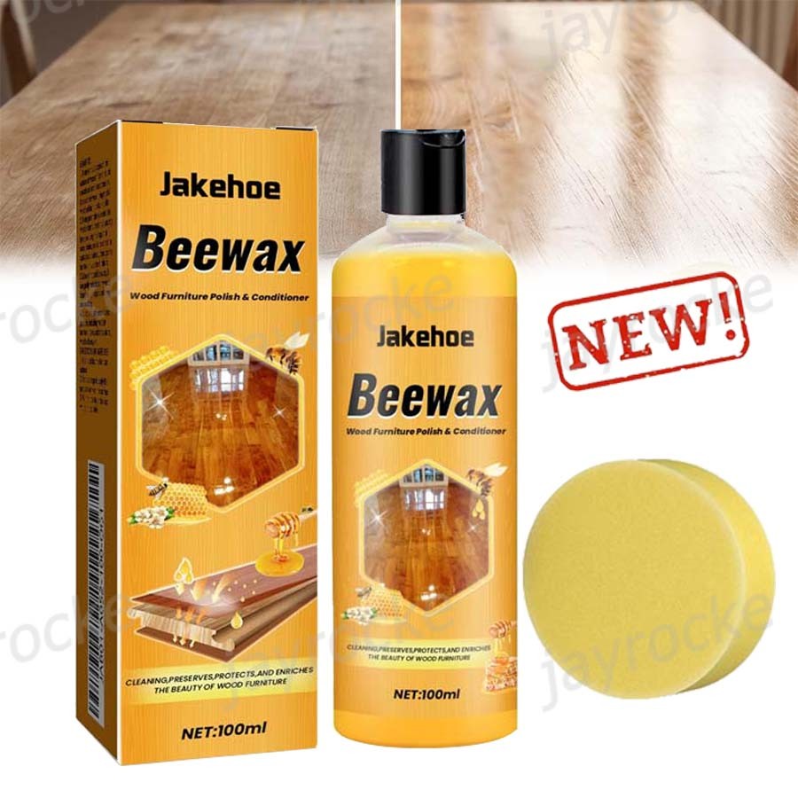 Beeswax Wood Furniture Polish Conditioner All‑in‑One Cleaner Restorer 100ml HOT