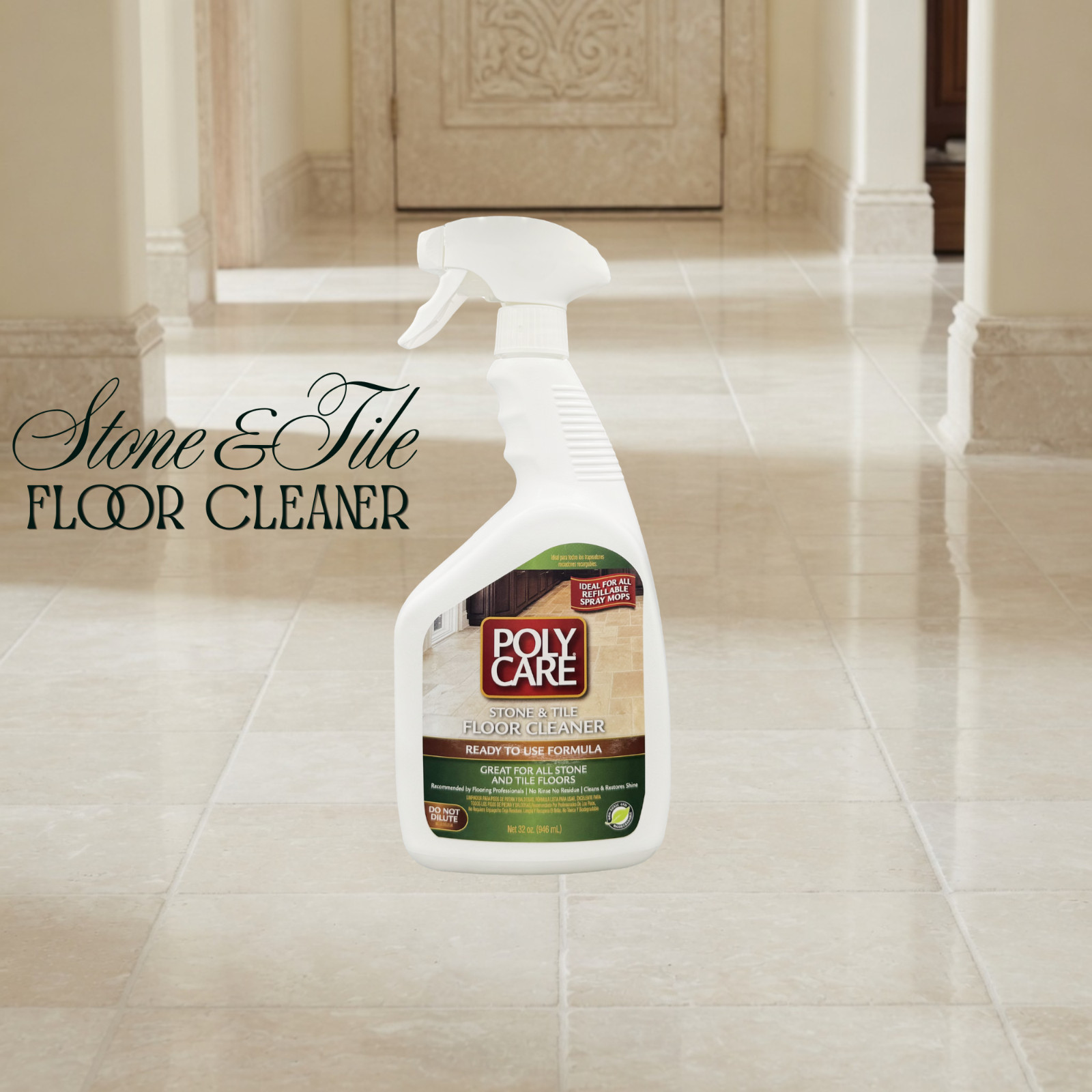 PolyCare Stone & Tile Floor Cleaner Refill Spray – 32 fl oz