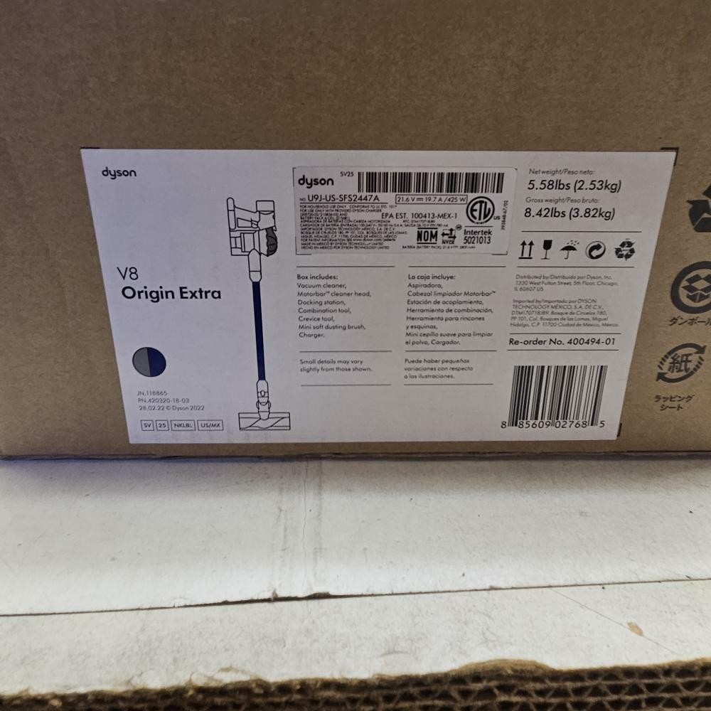 Dyson V8 Origin Plus Cordless Stick Vacuum Cleaner SV25 With Extra Tools
