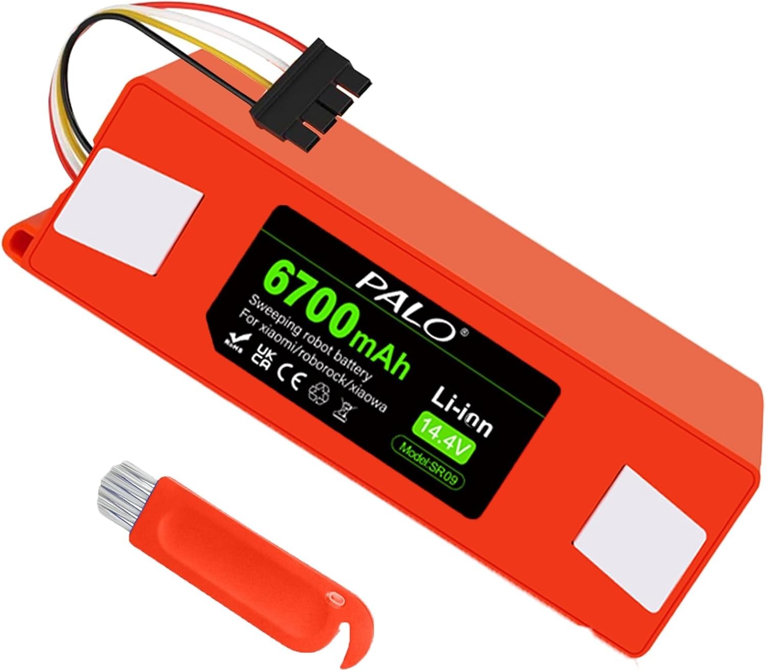 Ultra-Reliable 6700mAh Battery for Roborock S4/S6/S7/Q5 Vacuums – Safe & Durable