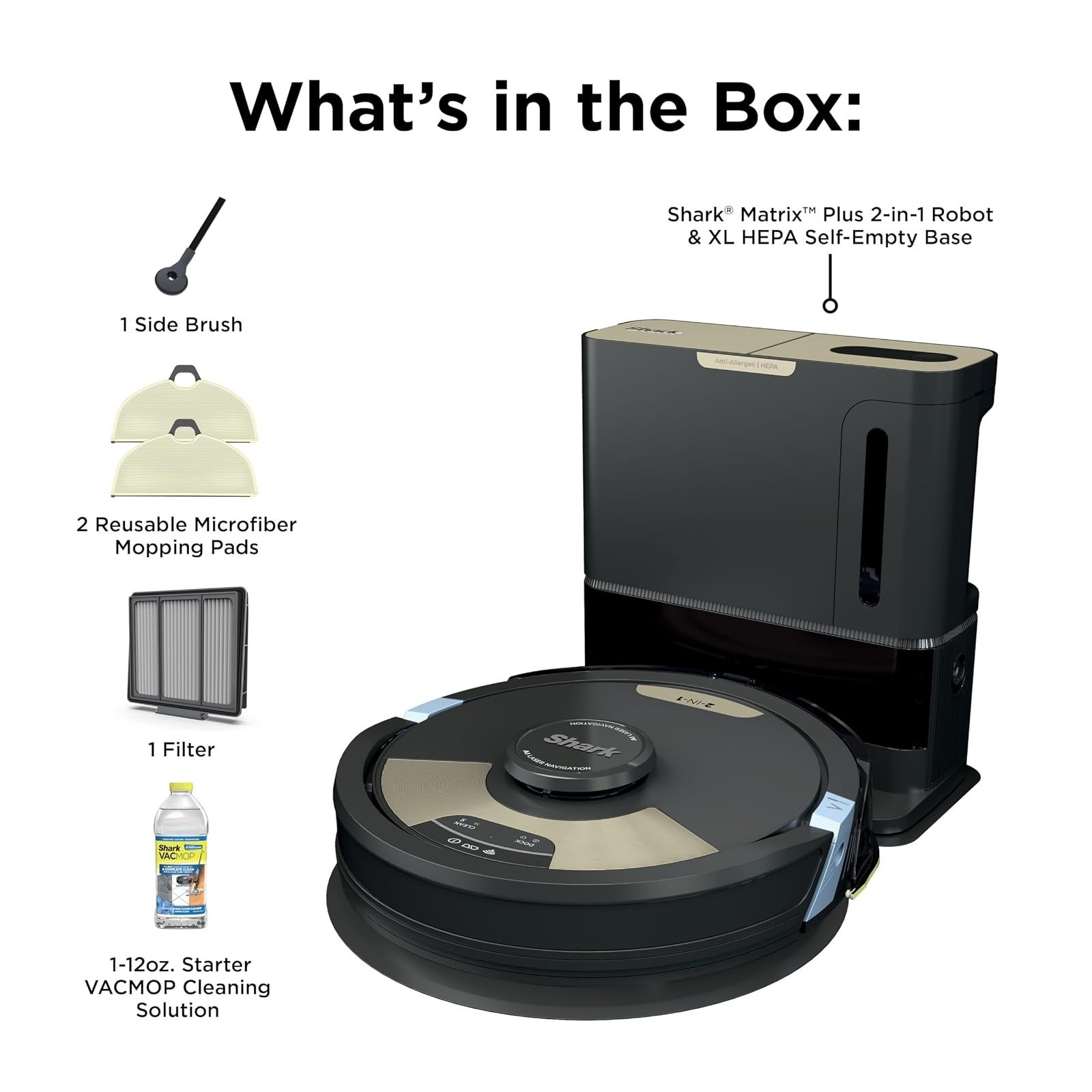 Shark AI Ultra 2-in-1 Robot Vacuum & Mop, Wi-Fi, Self-Emptying Base