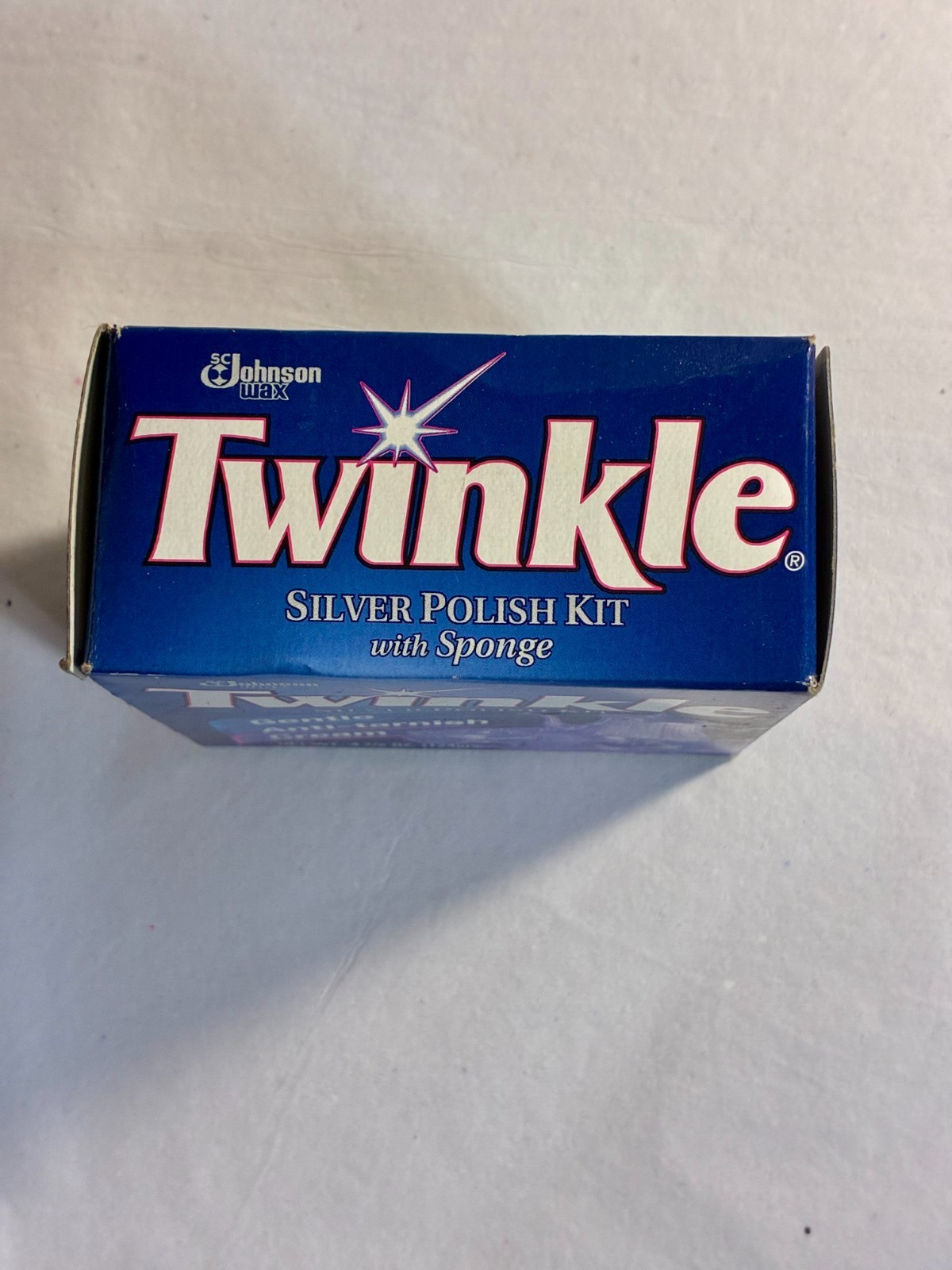 Vintage SC Johnson Twinkle Silver Polish Kit with Sponge 4⅜ oz New Old Stock