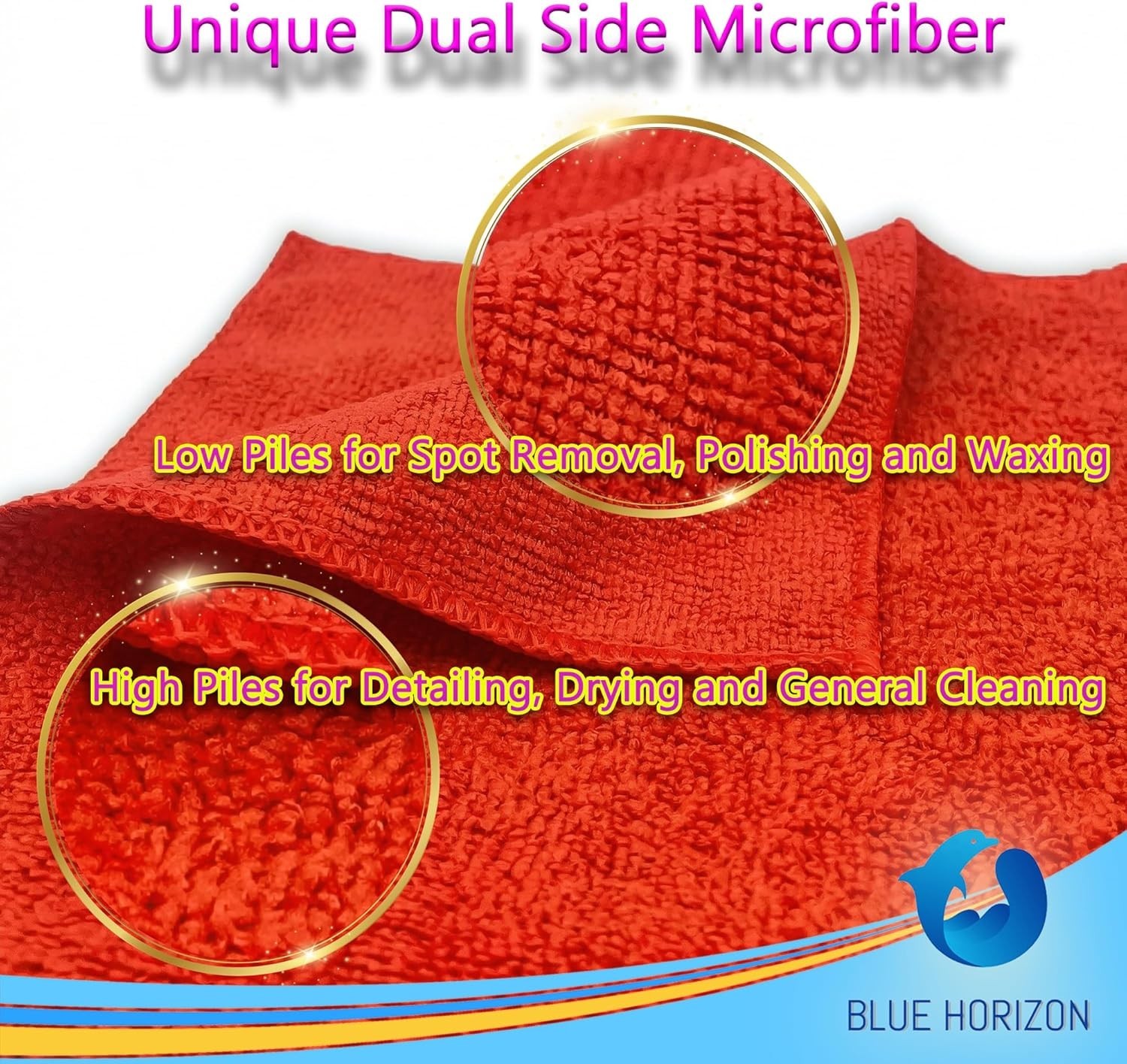 Microfiber Cleaning Cloth Set Of 24 Towel Rag Car Polishing Detailing No-Scratch