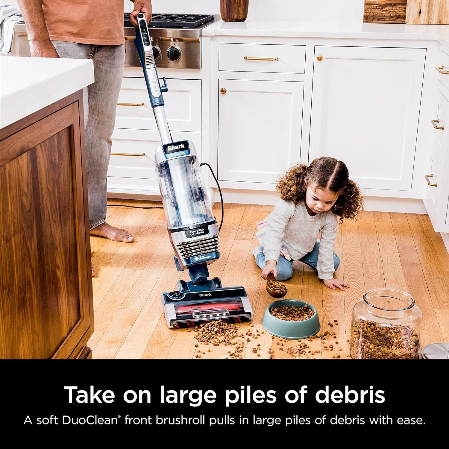 Upright Vacuum, Stratos with DuoClean PowerFins, HairPro, Powered Lift-Away, Sel