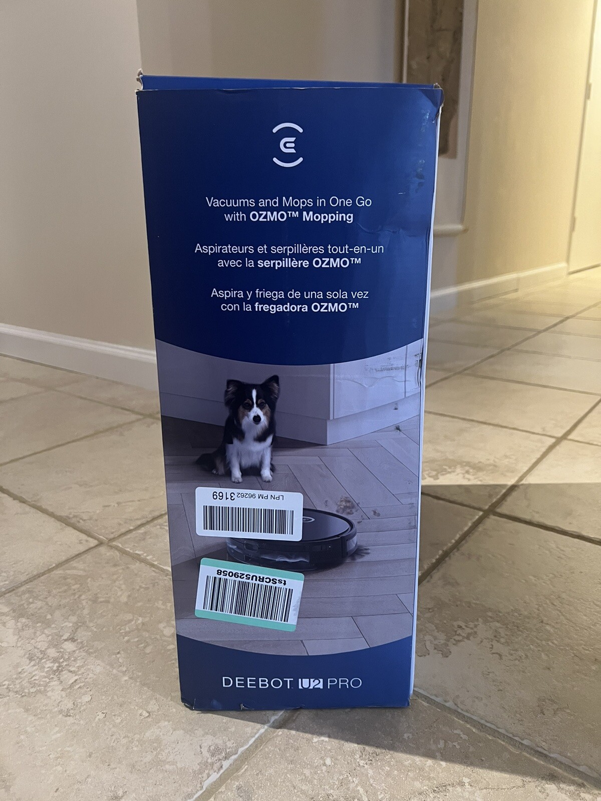 ECOVACS Robotics – DEEBOT OZMO U2 PRO Robotic Vacuum & Mop With Pet Care Kit BLK