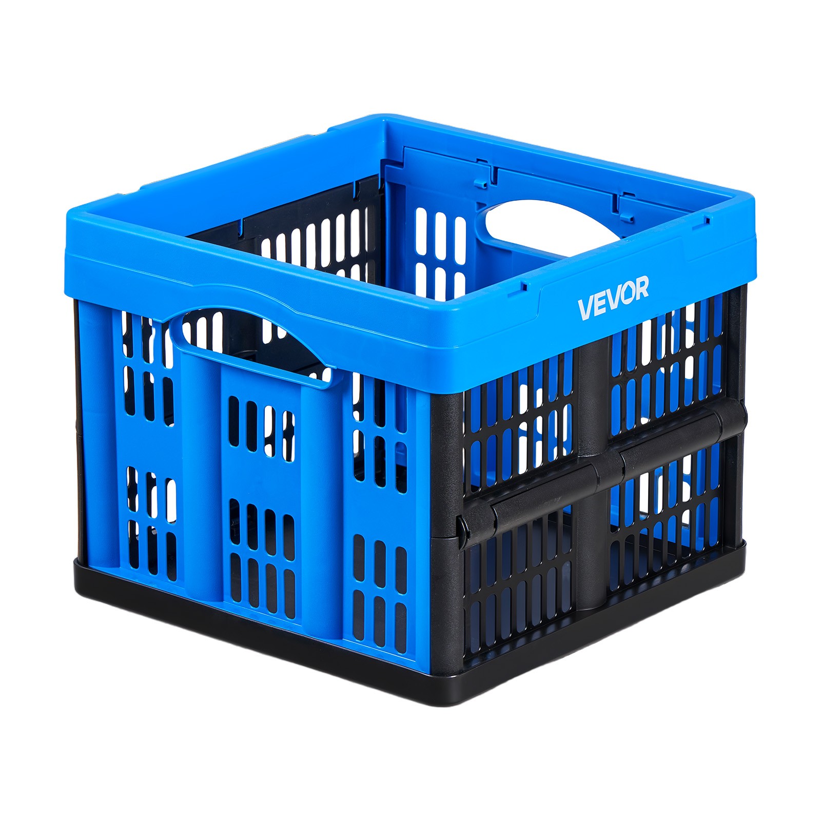 VEVOR Plastic Collapsible Storage Bins 25L 3 Packs Stackable Fold Storage Crates