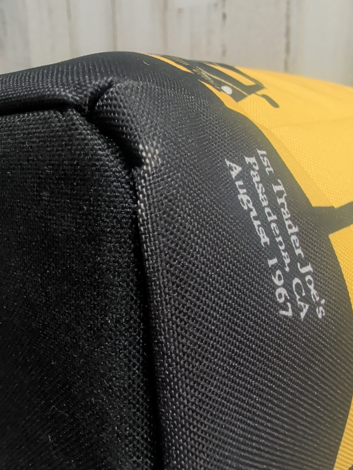 Trader Joe’s Large 8 Gal Yellow Pasadena Insulated Reusable Cooler Tote Bag