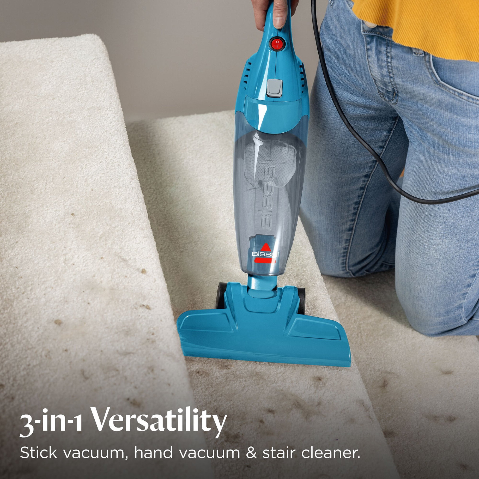 BISSELL 3-in-1 Lightweight Multi Surface Corded Stick Vacuum 2030S