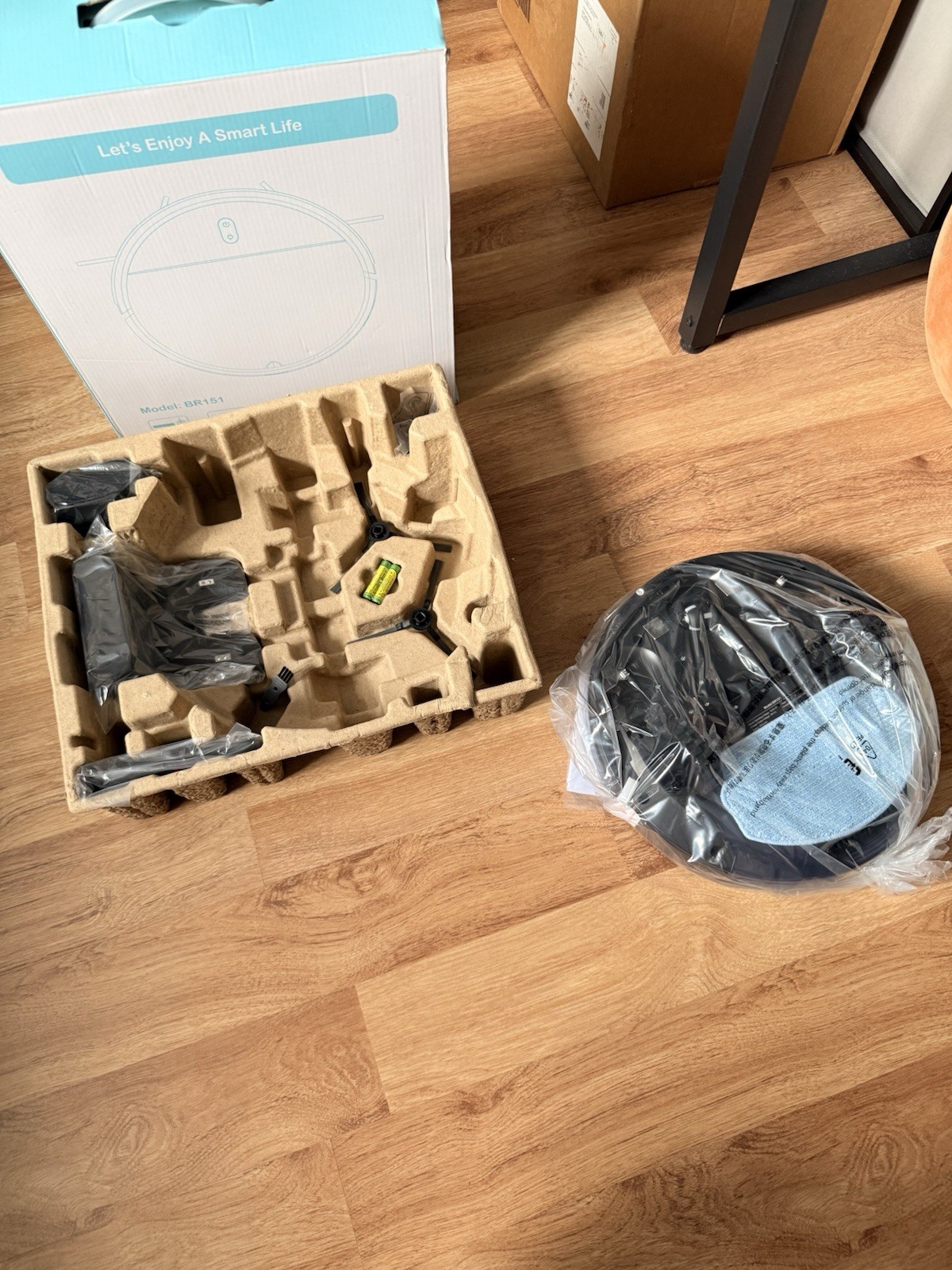 Onson BR151 WiFi Robot Vacuum Mop Cordless 100min 1400Pa Black