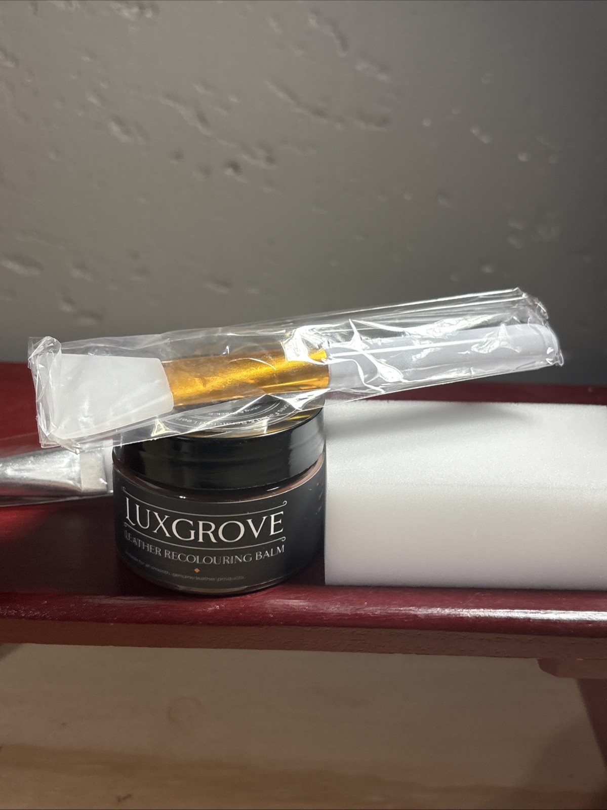 Luxgrove Dark Brown Leather Recoloring Balm, Leather & Vinyl Repair Kit