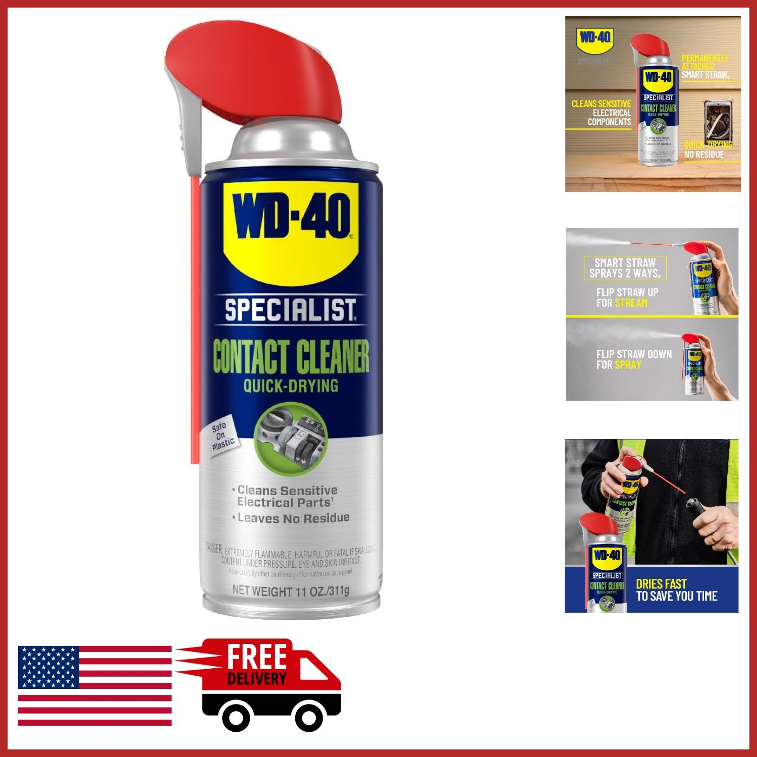11 oz Contact Cleaner Spray for Sensitive Electronics Quick Drying