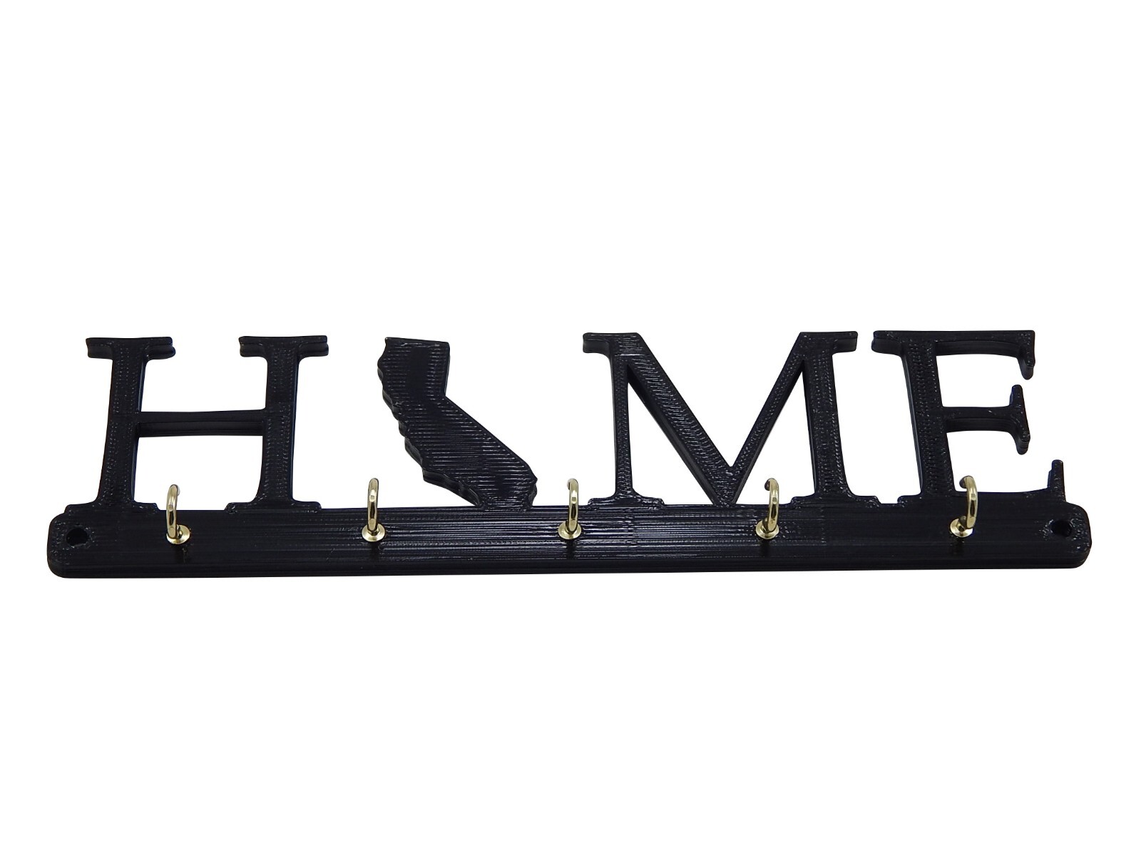 California Home State Shape Key Holder Hanger Rack Housewarming Gift Wall Decor