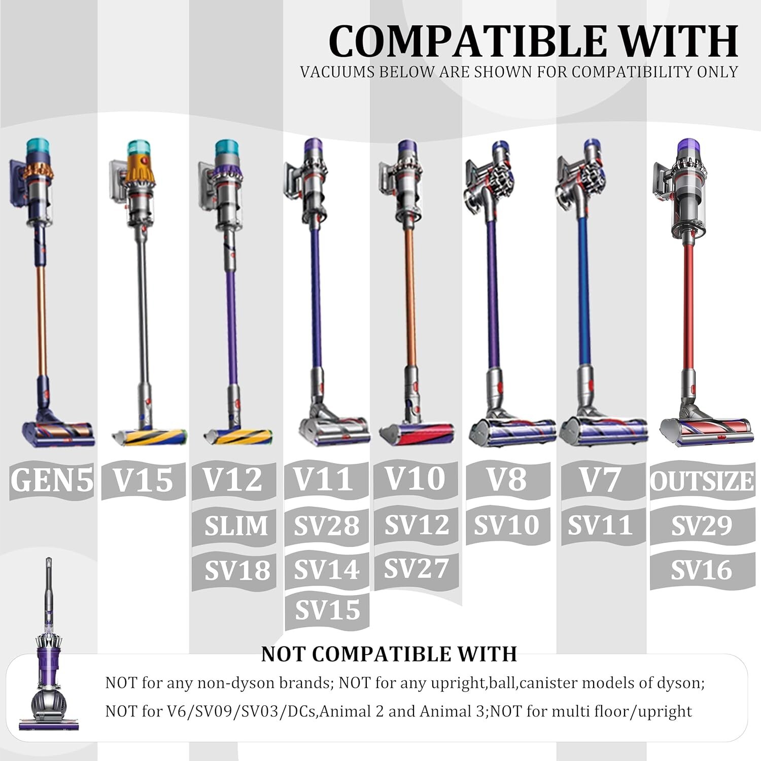Flexible Extension Hose For Dyson V11 V10 V8 V7 Cordless Stick Vacuum Cleaner