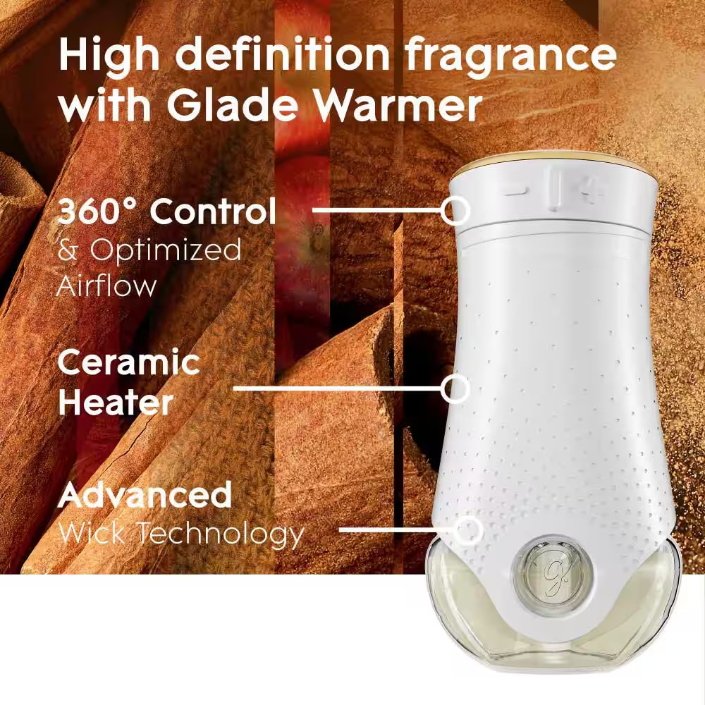 3.35 Fl. Oz. Apple Cinnamon Scented Oil Plug-In Air Freshener Refill (5-Count)