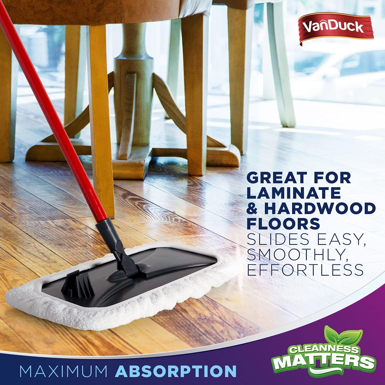 100% Cotton Pad Terry Cloth Mop Refills 15×8 inches, 2 Pack (Mop is Not