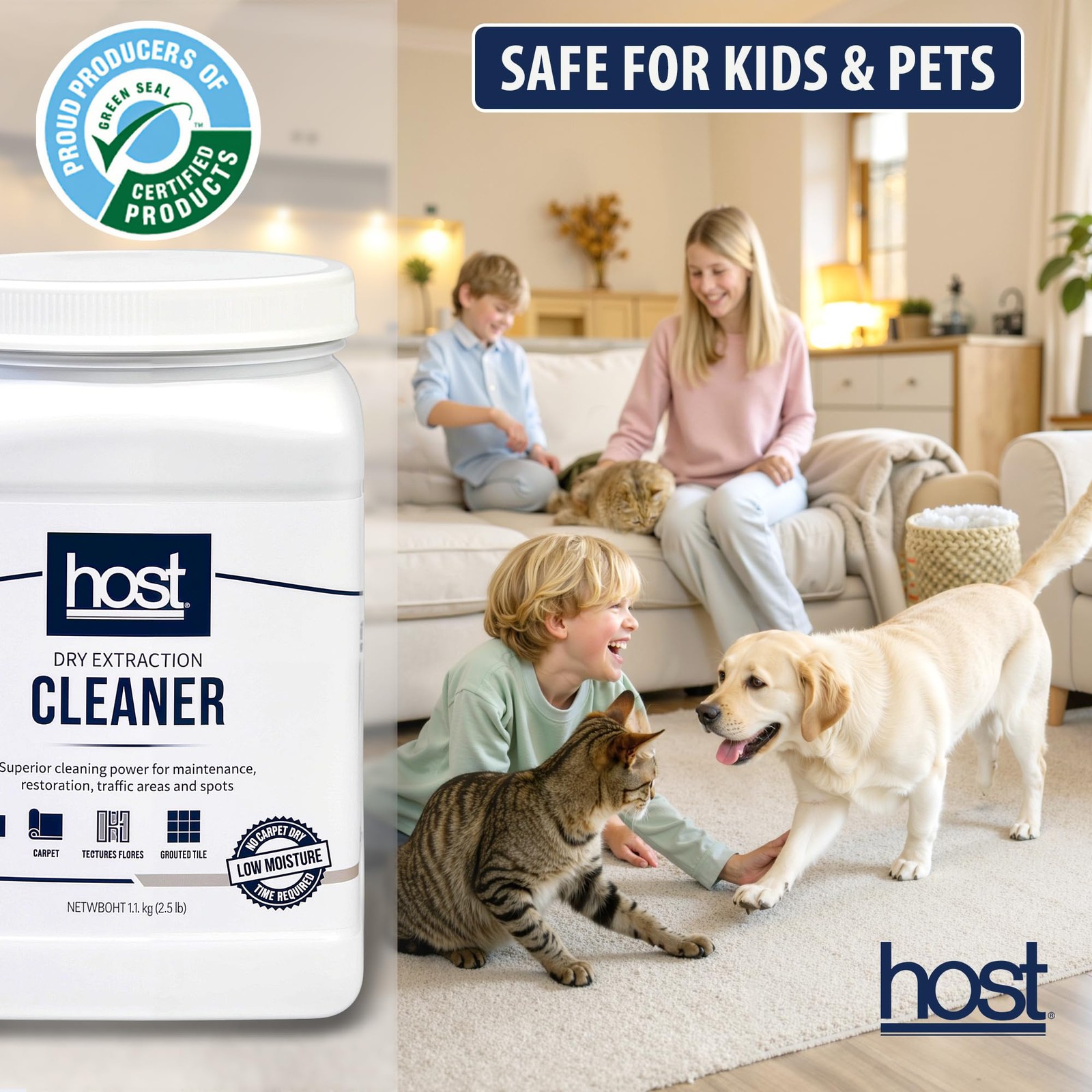 HOST® Dry Extraction Cleaner – Natural, Non-Toxic, Biodegradable Cleaning Com…