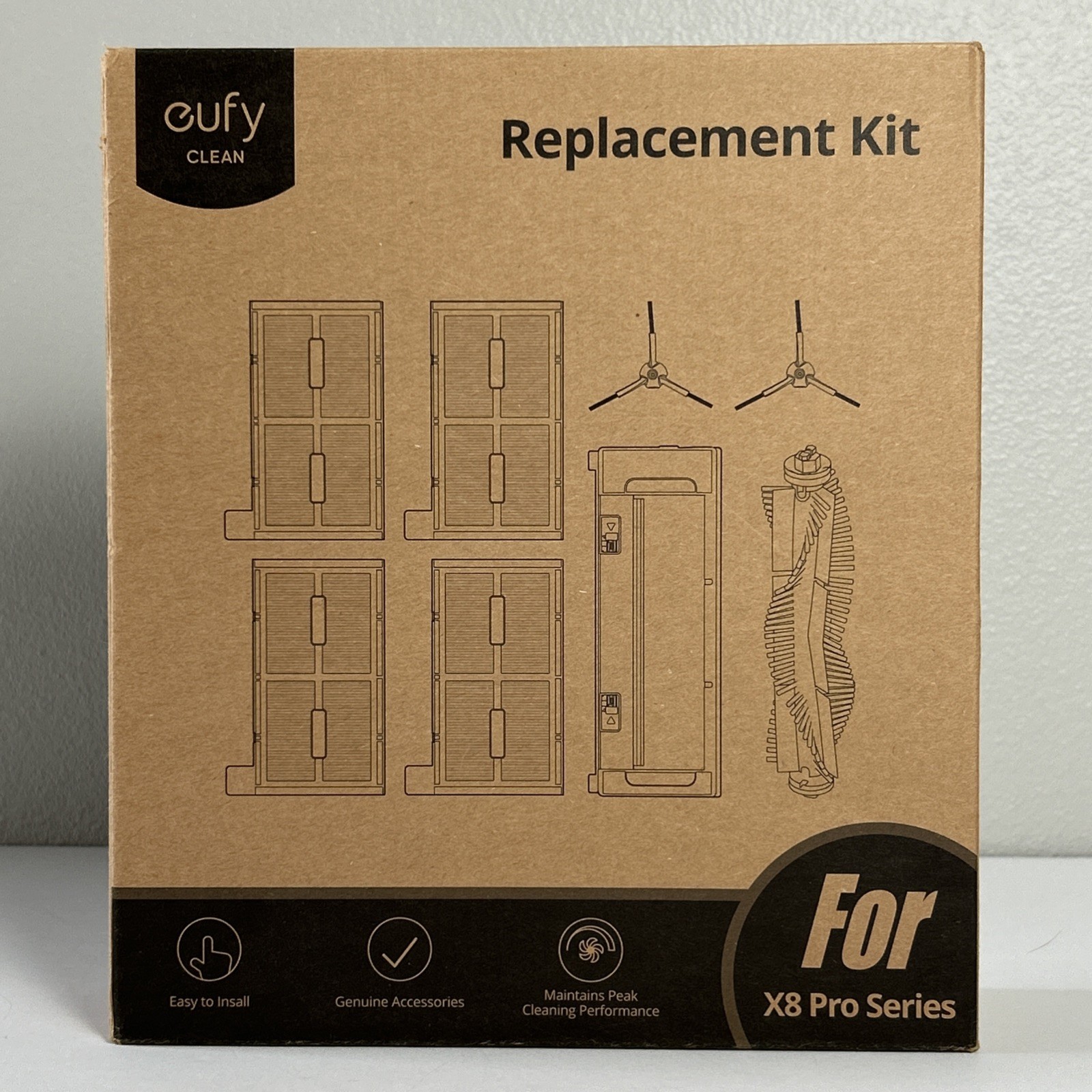 Eufy Clean X8 Pro Series Robot Vacuum Replacement Kit Genuine Parts T29A6 Anker