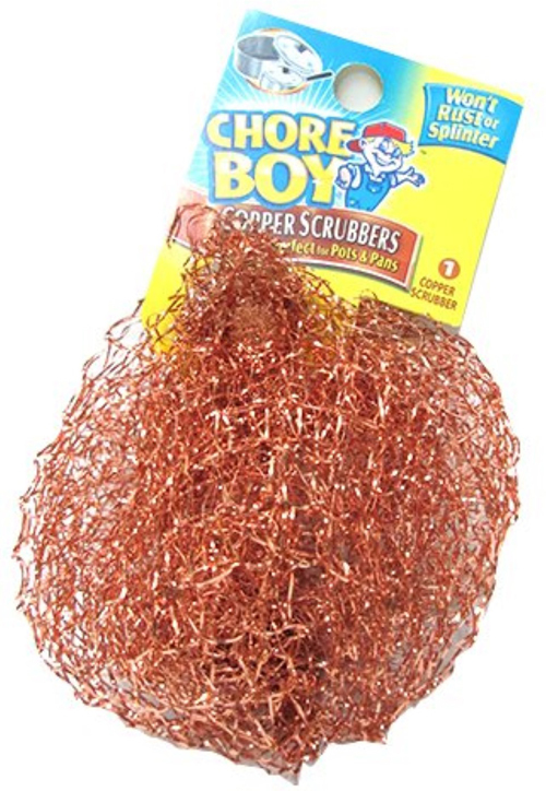 15 Pcs Chore Boy Copper Scrubbers, Rust Free for Pots and Pans 100% Pure Copper