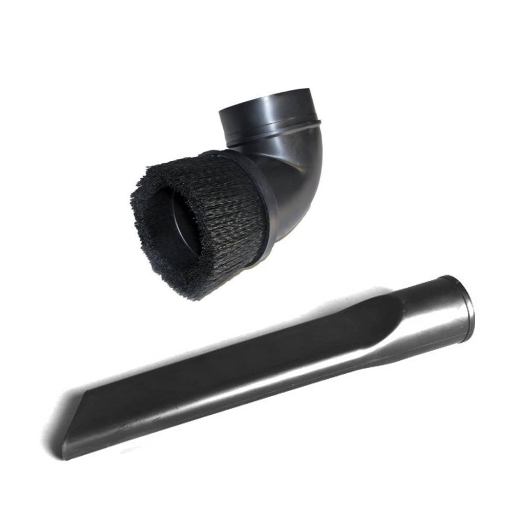 Fits For Shop Vac Wet/Dry Vacuum 2-1/2″ Black Dust Brush W/ Crevice Tool