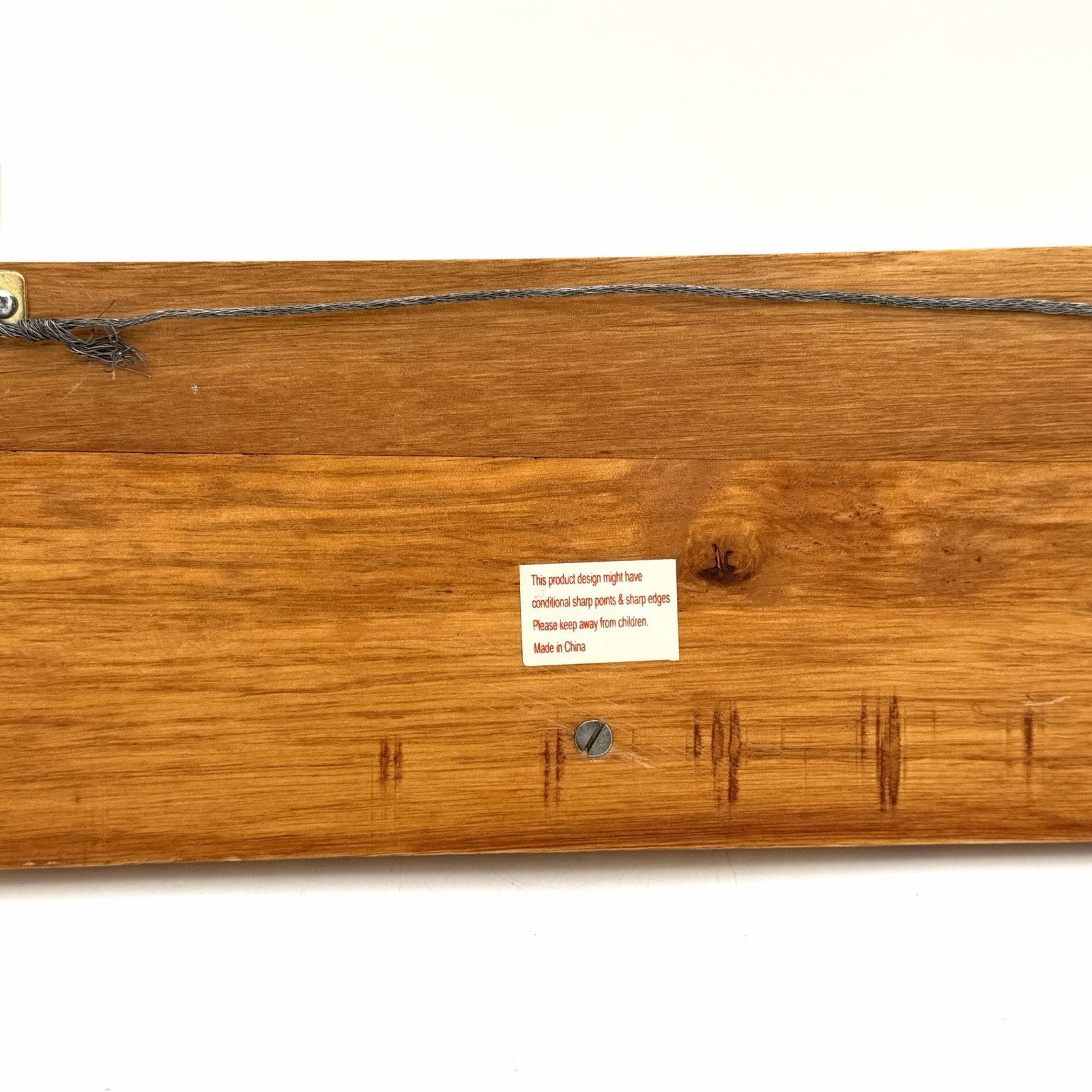 Rustic White Tail Deer Antler Wall Mounted Coat Hat Rack On Wood 17.5 X 4 Inch