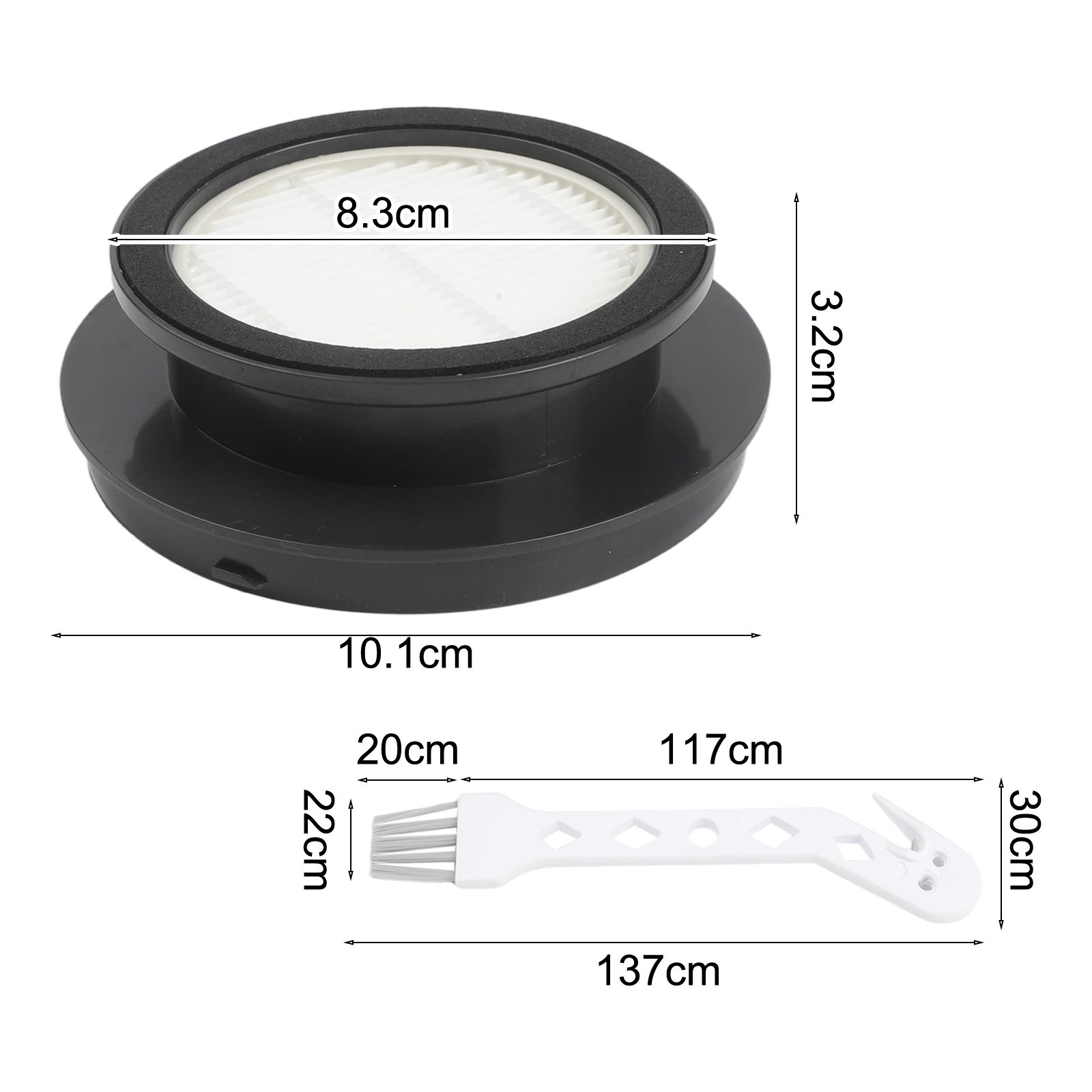 Vacuum Parts HEPA Vacuum Filter Filter Kit Regular Replacement 2-3 Months
