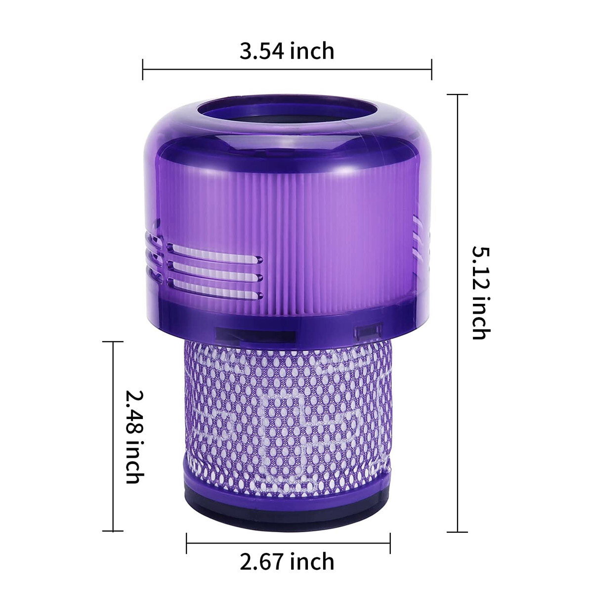 Replacement HEPA filter for Dyson V11, SV14, V15 cordless vacuums