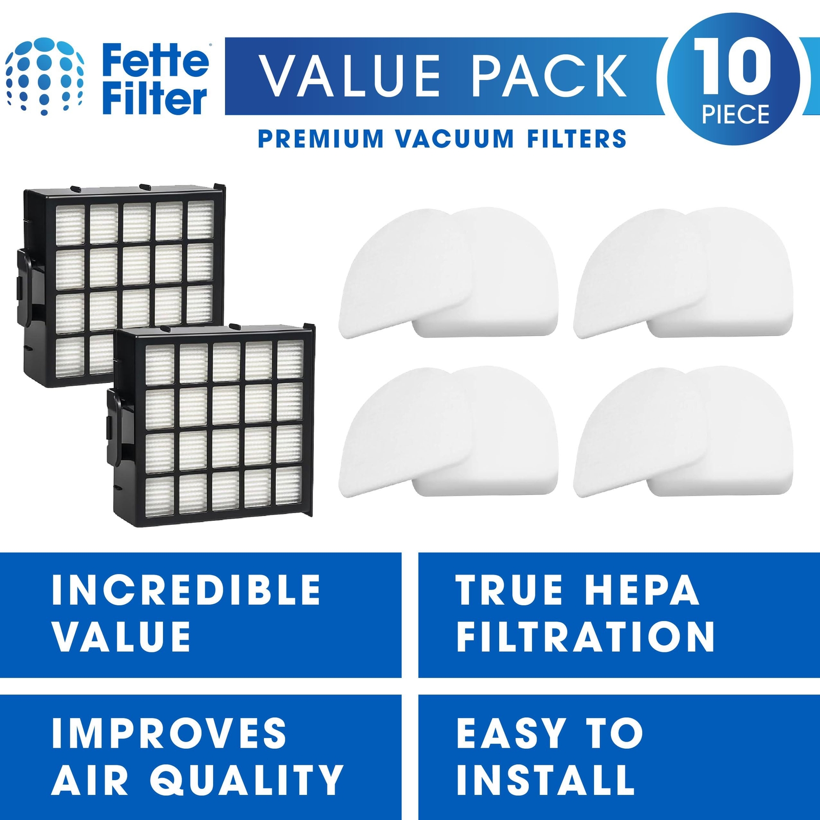 AZ4000 filter set compatible with Shark Detect Pro Max Upright Vacs