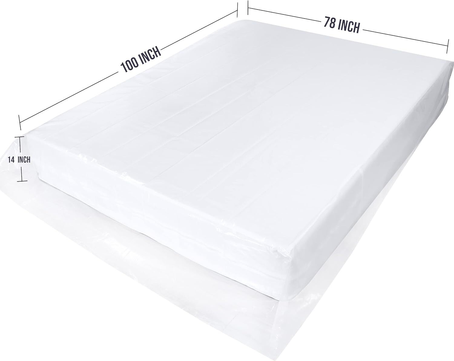 Mattress Bag for Moving and Storage 2 and 4 Mil Thick Plastic Cover Utopia Home