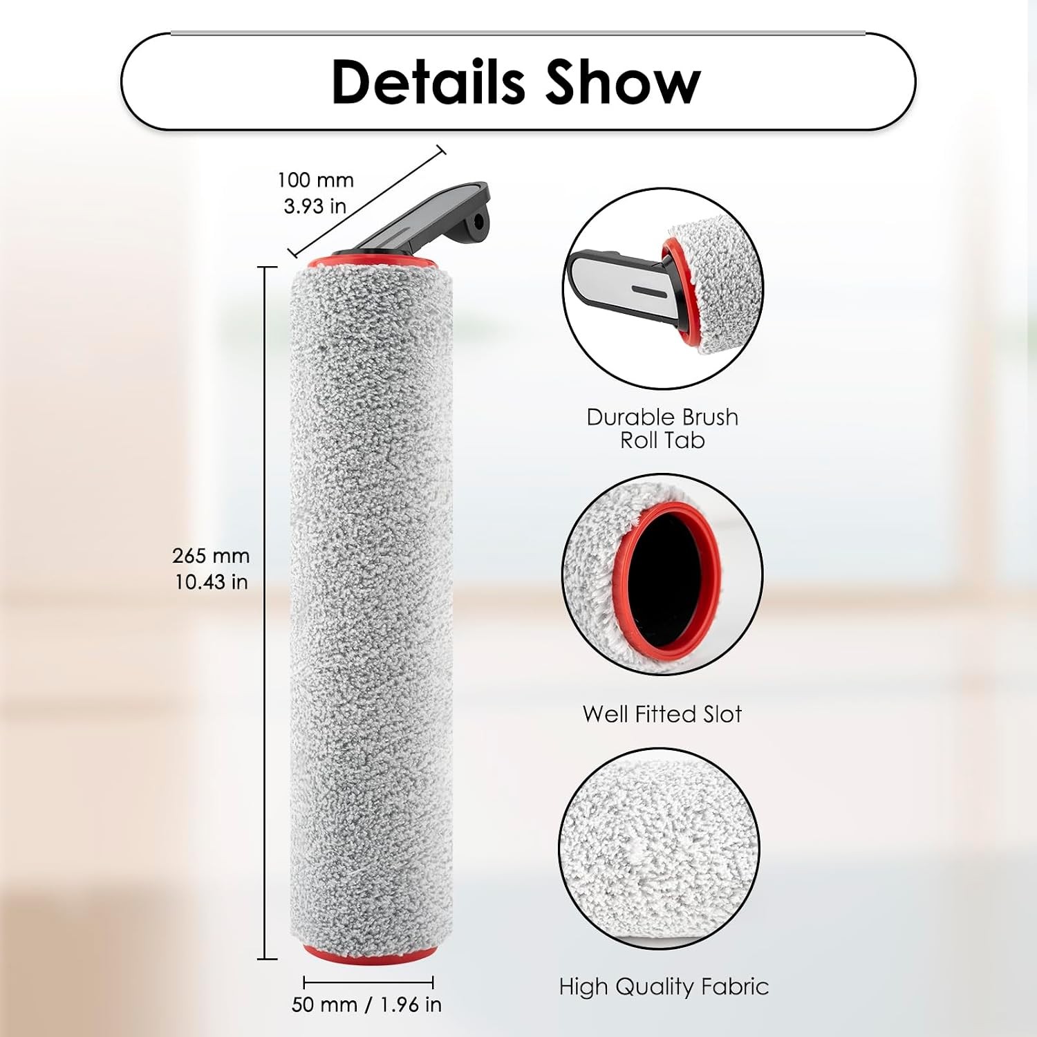 4 Pack H14 Pro Replacement Roller Brushes and HEPA Filters Compatible
