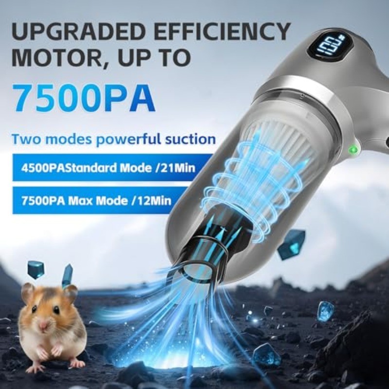 2025 New Handheld Car Vacuum Cleaner, 12000PA and air Purifier, 80W high-Power