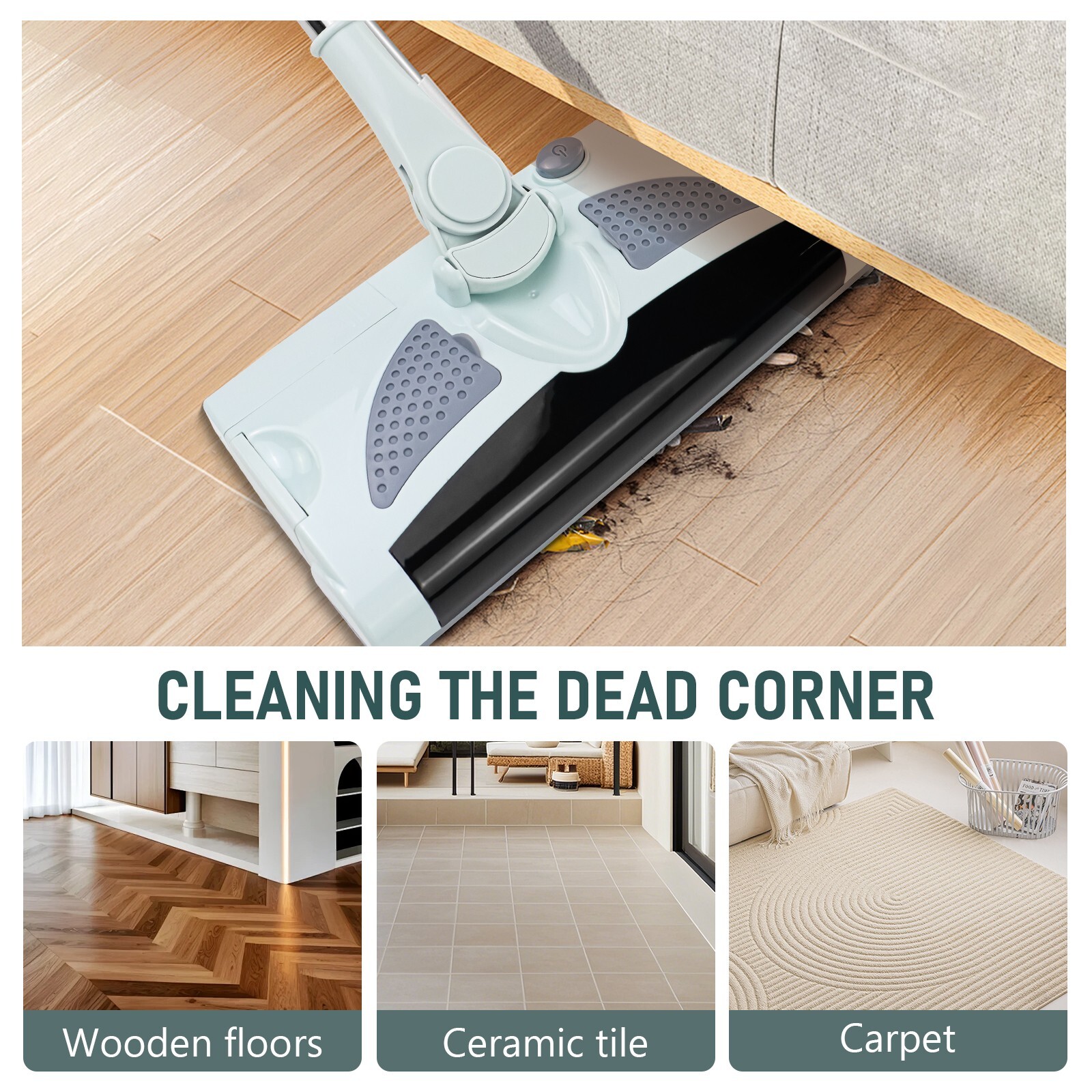 Electrostatic Lightweight Carpet Sweeper Floor Sweeper Electric Vacuum Sweeper