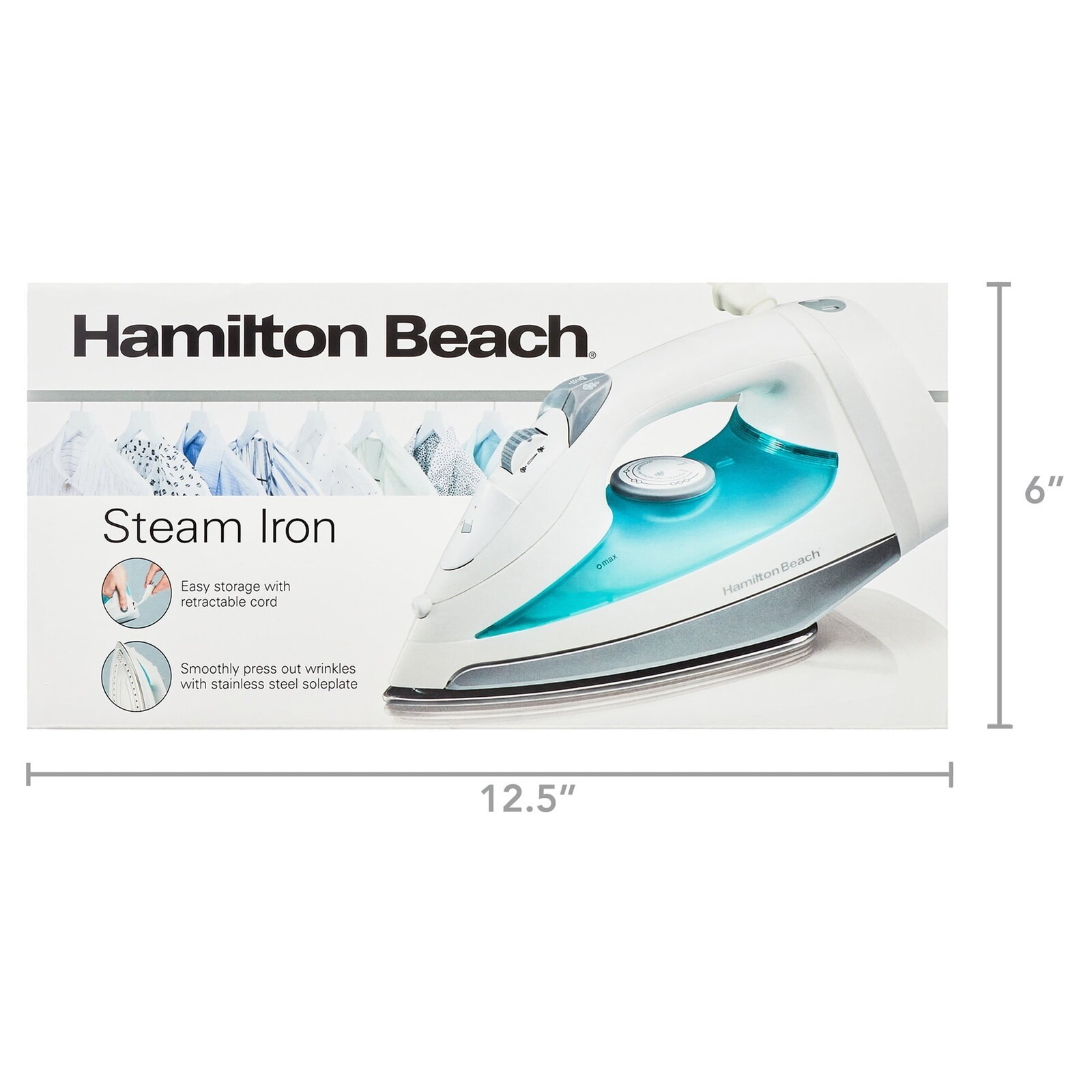 Retractable Cord Iron Steam Control Adjustable Steam Water Capacity 220 Ml