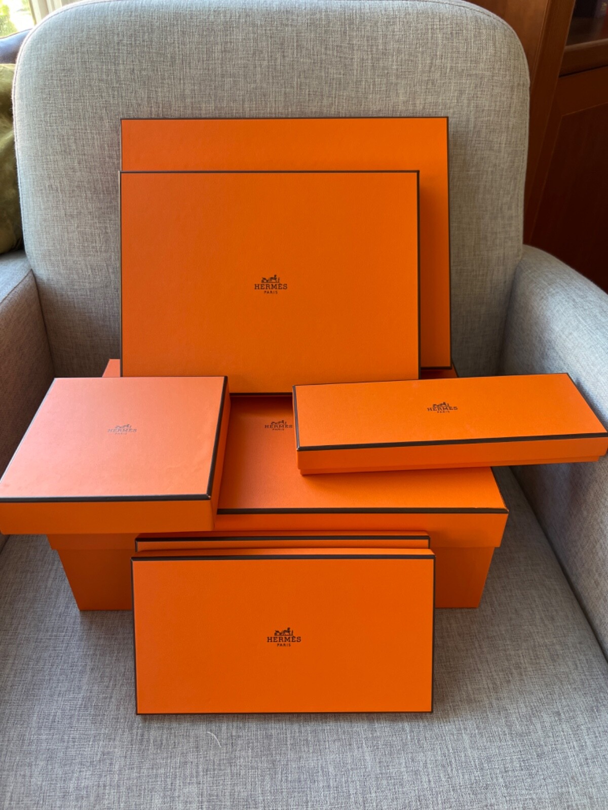 Hermes Box Boxes Various Sizes for Birkin Kelly Bag Purse Shoes Scarf Authentic
