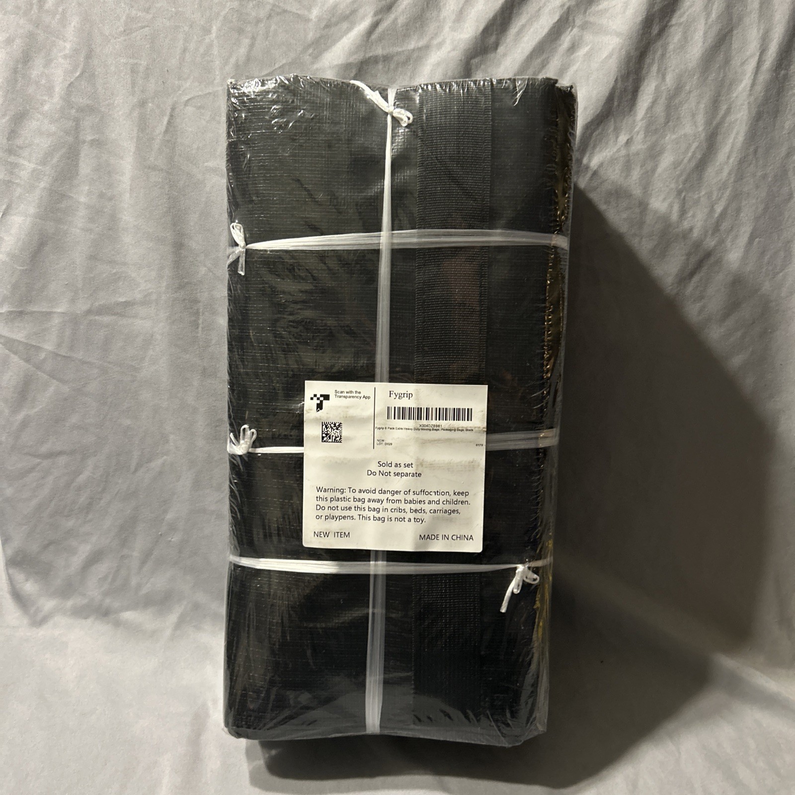 Extra Large Heavy Duty Reusable Moving Totes Zipper Closure Storage Pack Of 6