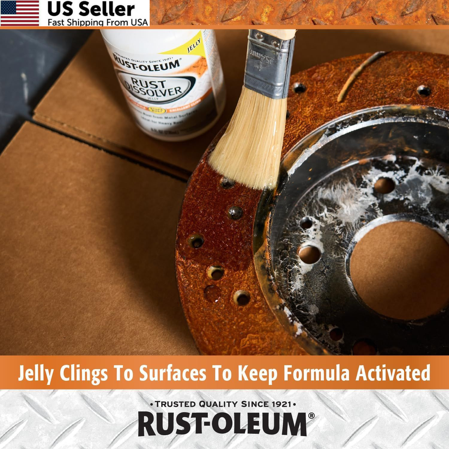 Rust-Oleum Rust Dissolver Jelly | Heavy-Duty 8 Fl Oz (Pack of 1), No Color