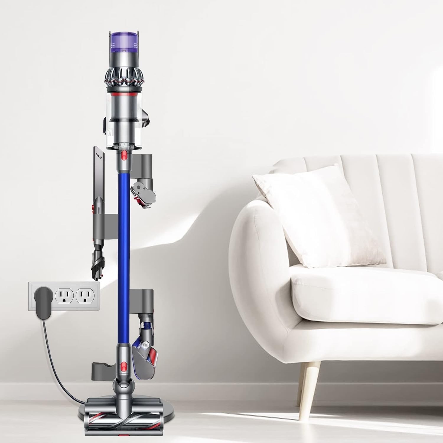 Vacuum Cleaner Stand Compatible with Dyson V6/V7/V8/V9/V10/V12/V15 Models