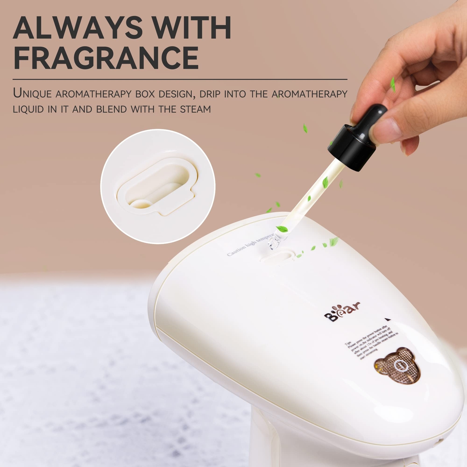 Bear Steamer for Clothes, Handheld Clothes Steamer,1300W Strong Power Garment…