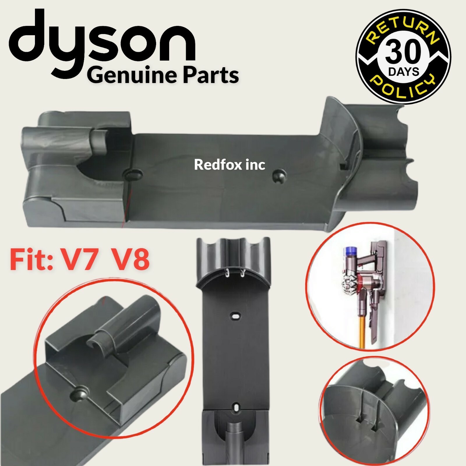 NEW Genuine Dyson V8 Motorhead Animal Absolute Wall Mount Docking Station Part